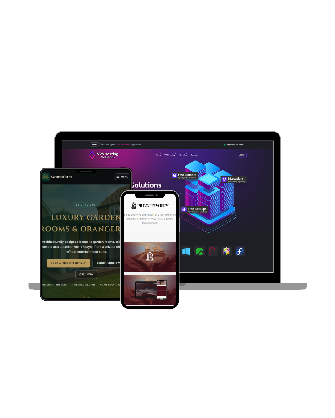 Website design layouts for plastering businesses